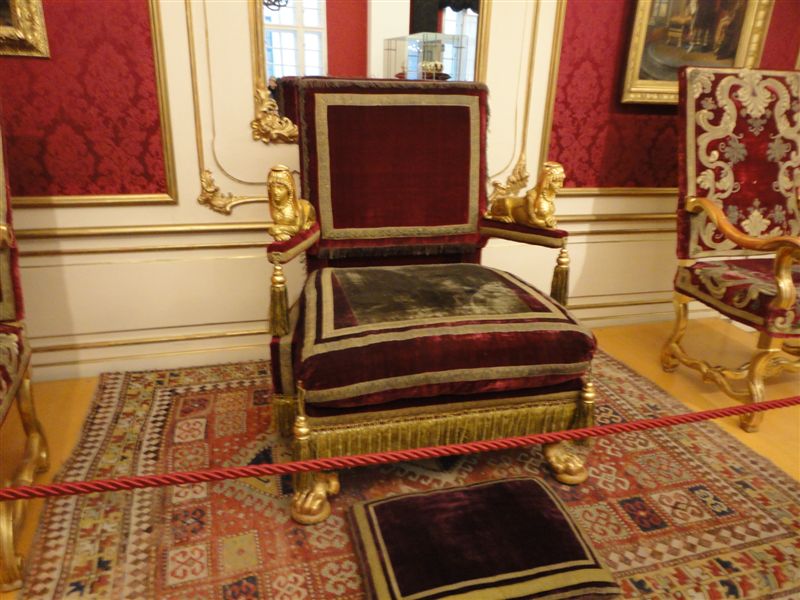The throne at Imperial Furniture Collection in Vienna