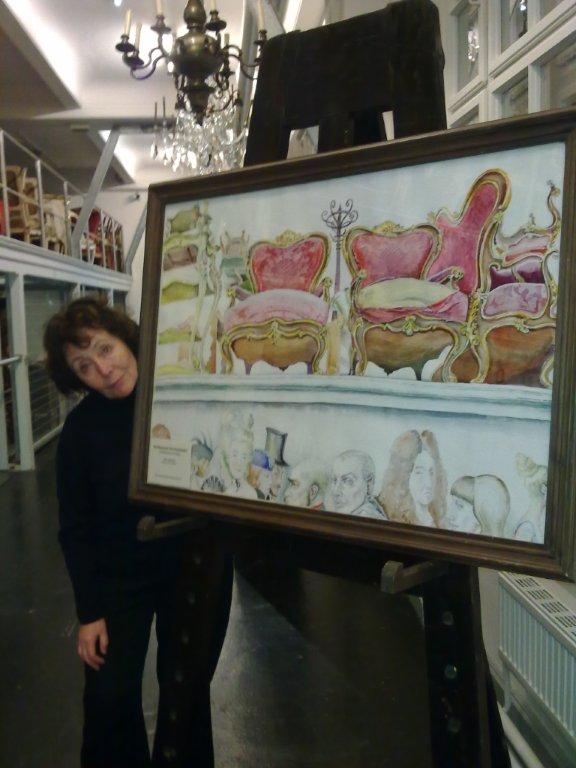 Exhibition at Imperial Furniture Collection in Vienna, the picture "History's Attic&ldquo;