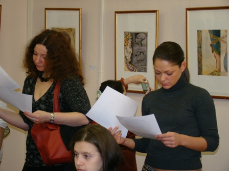 Photo 2, lecture at the Hermitage&bdquo;Watercolor, my declaration of love&ldquo;