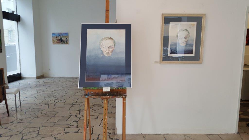 Painting "Levitation 3" (on the left) and "Levitation 1" (on the right)